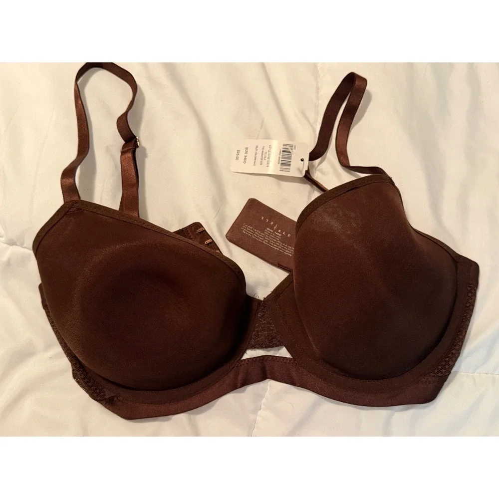 Telltale The Innovator Demi Bra 34DD Dolce Vida Dark Nude Brown 570313375 NWT